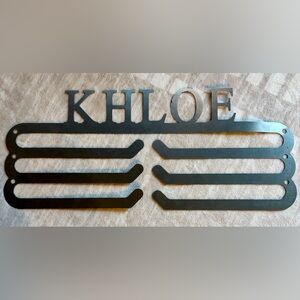 “Khloe”Metal Wall Decor for displaying medals & ribbons
